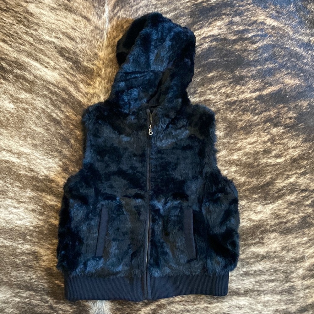 Womens faux fur vest